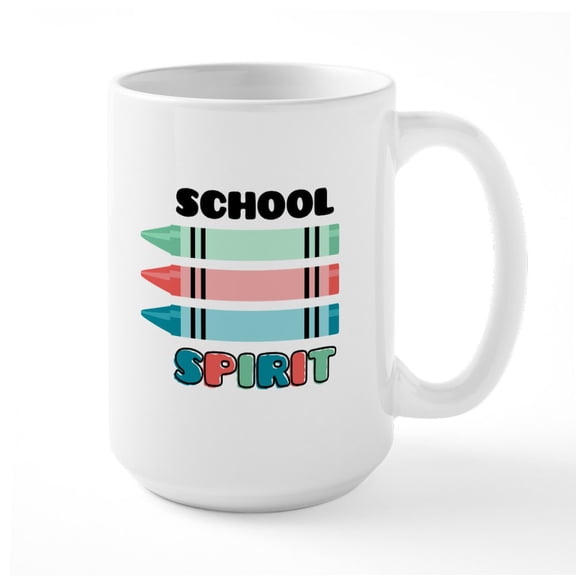 CafePress - School Spirit Mugs - 15 oz Ceramic Large White Novelty Mug