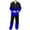 Dark Blue, variant on snilers Mens Pajamas Set Fashion Casual Gradient Lounge Set Button Front Long Sleeve Shirts and Sweatpants Two Piece Set Sleepwear