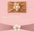 thumbnail image 2 of 4PCS Baby Flower Headbands Newborn Baby Bows for Infant Girl Flower Nylon Infant Hair Bows for Newborn Infant Toddler for Kids, 2 of 4