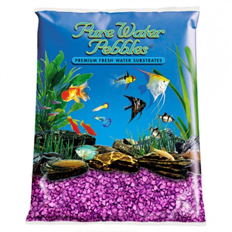 Pure Water Pebbles Aquarium Gravel Purple Passion 5 lbs (3.16.3 mm