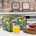 thumbnail image 6 of Balery Garden Farm Pattern Oven Cover Kitchen Bread Machine Protector, 2 Slice Toaster Cover for Home, Anti Dust Fingerprint Coaster Cover, 6 of 7