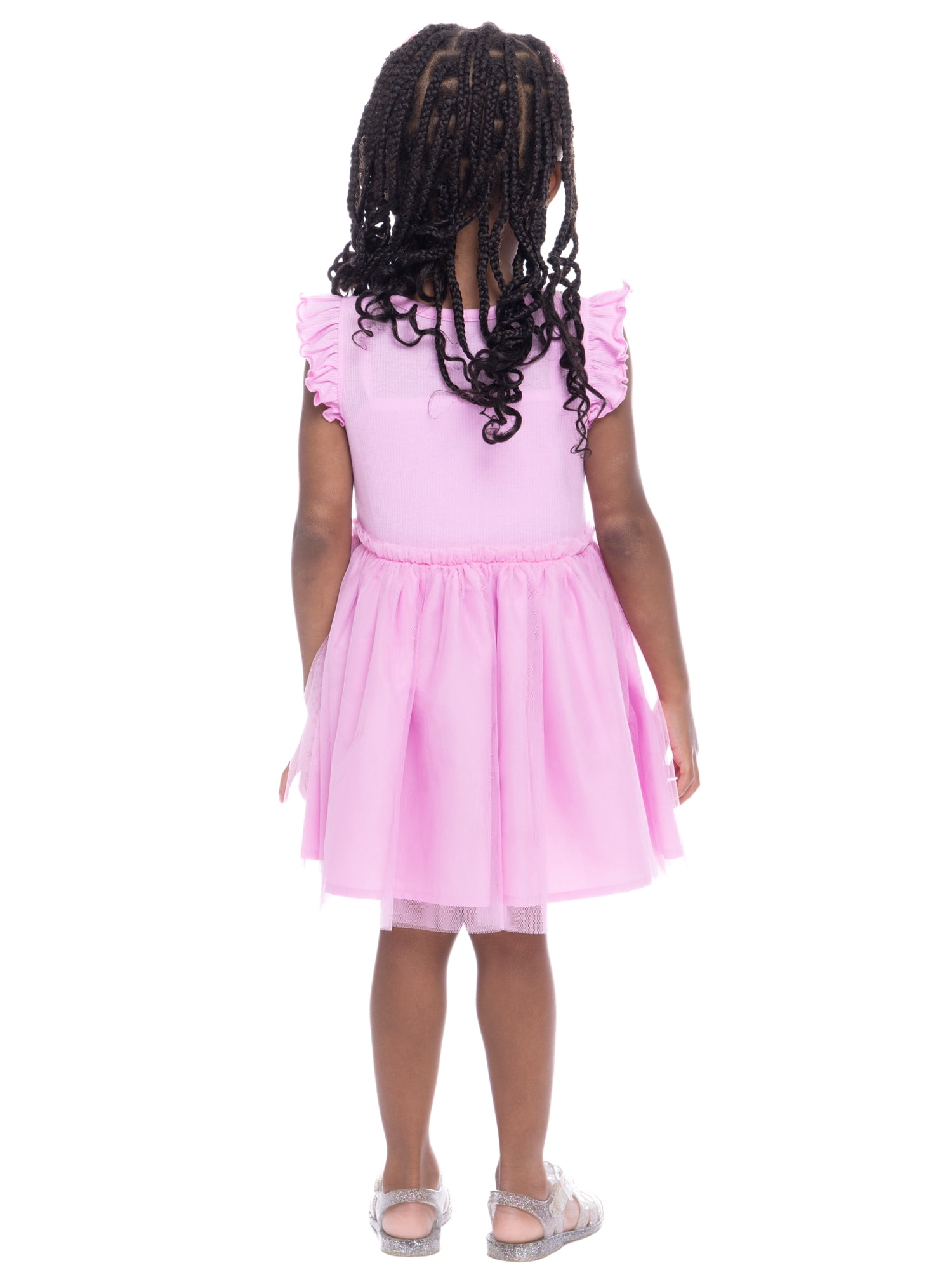 Peeps Toddler Girls’ Tutu Easter Dress with Flutter Sleeves, Sizes 12M-5T