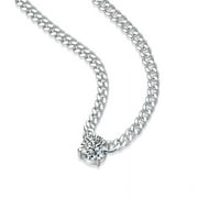 Shimspex 14K Gold Tennis Necklace with VS1 1.2 Carat Diamond, Comprised of Four 0.3 Carat Diamond- Luxurious Collarbone Chain - Premium Necklace Gift Choice - Pass Diamond Tester