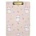 thumbnail image 1 of RYLABLUE Rabbit Easter Eggs Clipboard Hardboard Wood Nursing Clip Board and Pull for Standard A4 Letter 13x9 inches, 1 of 5