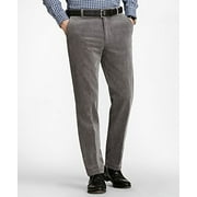 New Brooks Brothers Mens Clark Fit Wide Wale Stretch Grey Corduroys (34x32)