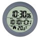 thumbnail image 1 of Reloj de pared digital para baño de 14,6 cm con ventosa, reloj de cocina, calendario mensual. Marco de PP gris, 1 of 9