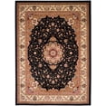 thumbnail image 3 of SAFAVIEH Lyndhurst Gabriella Traditional Bordered Area Rug, Black/Ivory, 9' x 12', 3 of 7