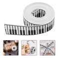 thumbnail image 3 of 1 Roll Music Ribbon Piano Musical Notes Craft Black And White Ribbon For Present Packaging Party Decoration Sewing Craft 2.5cm, 3 of 8