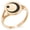 Rose Gold, variant on Stainless Steel Obu Samurai Crest Minimalist Oval Top Polished Statement Signet Ring