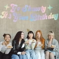 thumbnail image 3 of Go Shawty It’s Your Birthday Banner,Iridescent,Pre-Strung,Hip Hop Happy Birthday Banner Sign for Women Men Adult Her Funny 21st 30th 40th 50th 60th 80th Rap Theme Party Supplies,Ideas,Gifts, 3 of 10
