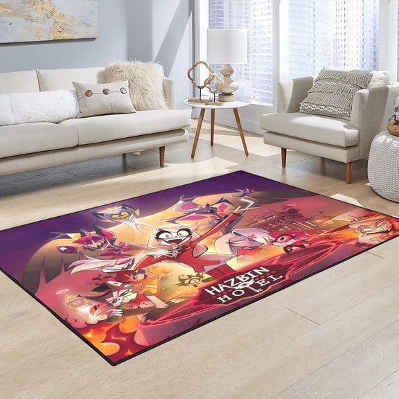 Hazbin Hotel Custom Indoor Floor Mat.120x160cm(4'x5.2')