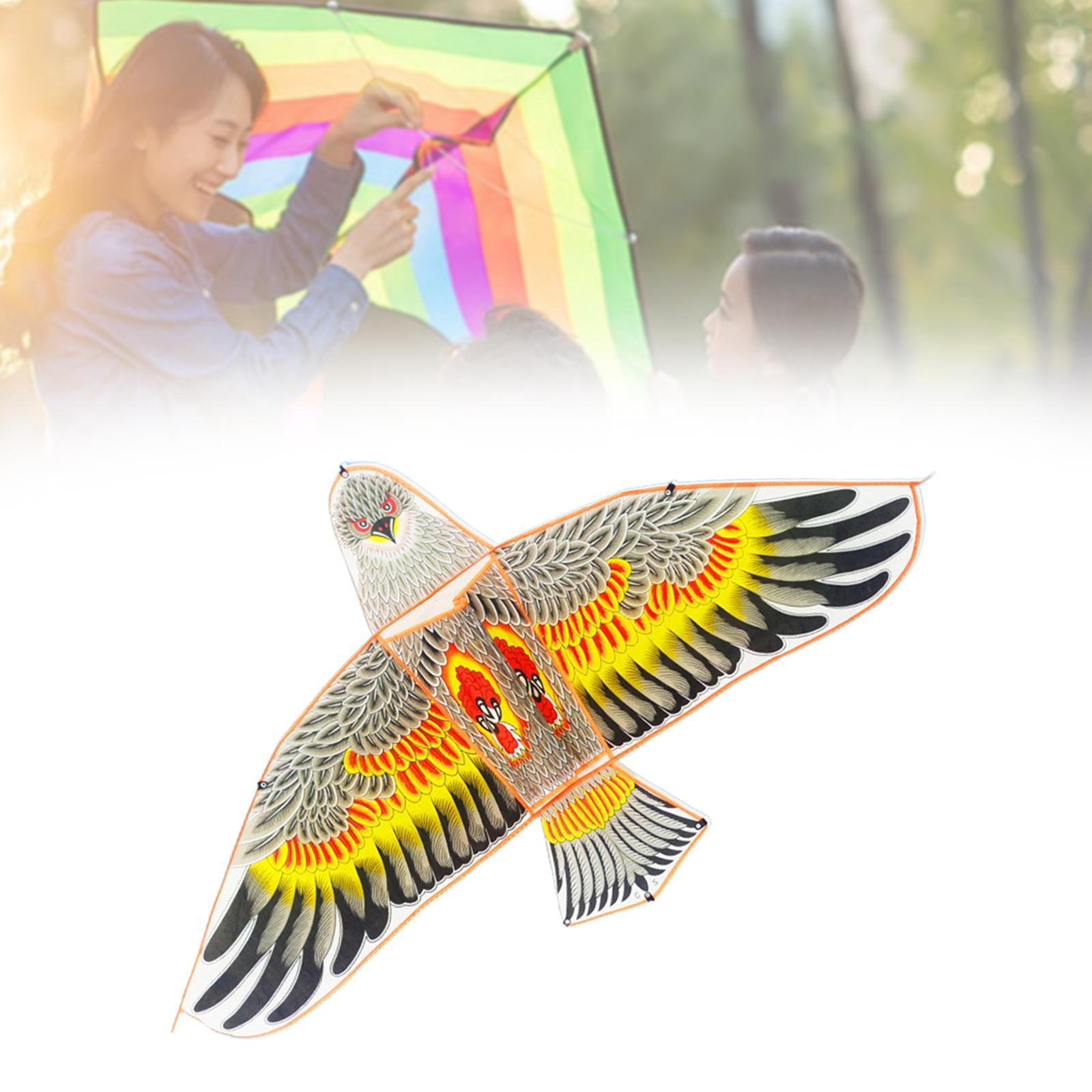 oshhnii Eagle Kite Animal Kite Beach Summer Single Line Kite With Yellow