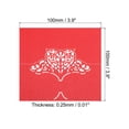 thumbnail image 2 of Unique Bargains Table Name Place Cards,25pack Favor Decor Hollow Butterfly Cut Design Seat Blank Card, Red, 2 of 5