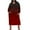 Red, variant on ZQUUVOU Plus Size Dress Women's Long Sleeve Pocketed Loose Long Lounge Maxi Dress Knee Long Sleeve With Pockets A-Green