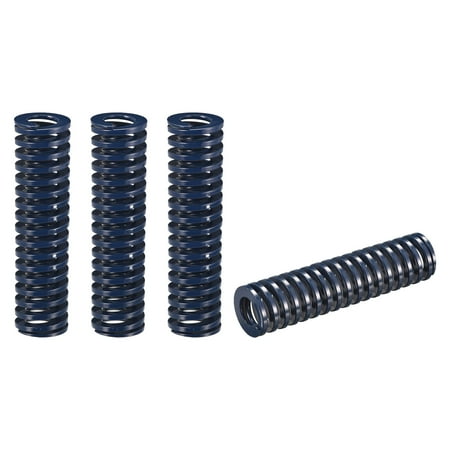

Die Spring 4 Pack 27mm OD 100mm Long Spiral Stamping Light Load Compression Die Springs Blue