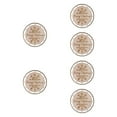 thumbnail image 6 of balikha 6pcs Christmas Macrame Wooden Ornaments in Handcrafted DIY Round Disks for The Crafts Kids Suspended Crafts Decorations Decorations Set A, 6 of 9