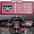 thumbnail image 7 of 24V Lamborghini Electric Car for Kids with Remote Control and Foam Front Wheels, 24V Battery Powered Ride on Toys Sports Car with Drifting Buttons, 360Â° Spin, Bluetooth, Music, LED Lights (Gray), 7 of 7