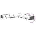 thumbnail image 4 of vidaXL 9 Piece Garden Lounge Set with Cushions Poly Rattan Dark Grey, 4 of 4