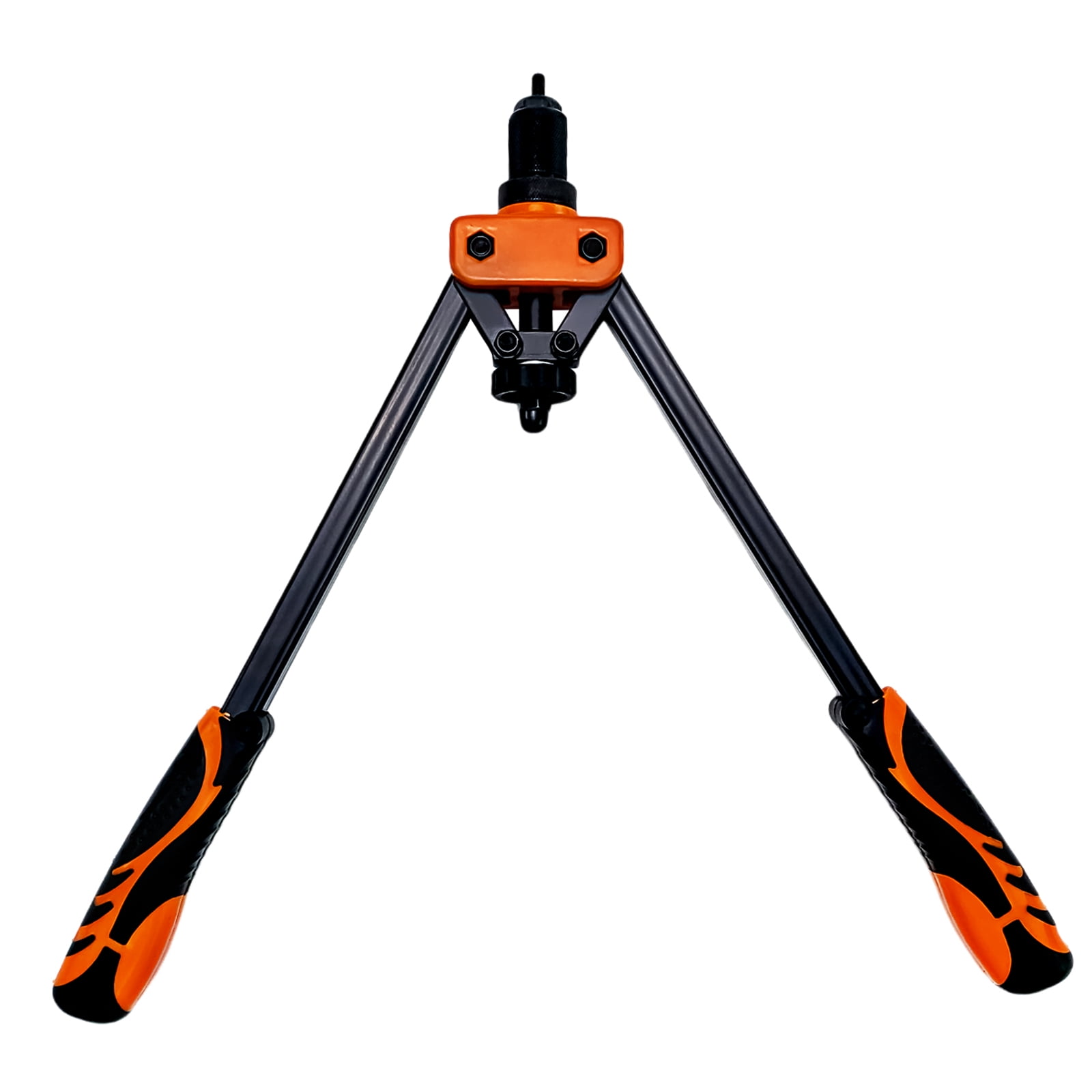 iMeshbean Rivet Nut Tool, 16" Rivnut Tool Kit with 11 PCS Mandrels (Metric M3, M4, M5, 2XM6, M8, M10; SAE 10-24, 1/4-20, 3/8-16, 5/16-18) & 110PCS Rivet Nuts, Hand Riveters Nutsert Tool Kit