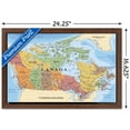 thumbnail image 2 of Map - Canada Wall Poster, 22.375" x 34" Framed, 2 of 4