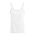 thumbnail image 3 of SNKSDGM Female Womens Tank Tops Cotton Lace Tank Tops for Women Black Shelf Bra Camisoles Adjustable Spaghetti Strap Tank Tops Basic Layer M, 3 of 3