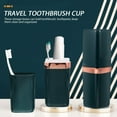 thumbnail image 4 of FOLOYORI Toothbrush Holder Abs Green Travelers Hotel Home Outdoor Travel 1Set 8.1X2.4X2.4In, 4 of 8