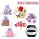 thumbnail image 5 of 200 bolsas de organza moradas con cordón ajustable de 7,6 x 10,2 cm (3 x 4 pulgadas), ideales para regalos, dulces, joyas, bodas, fiestas y Navidad., 5 of 9