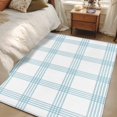thumbnail image 6 of Blue Checkered Area Rug 4x6 Washable Rug Non Slip Farmhouse Buffalo Plaid Watercolor Large Area Rug Indoor Floor Carpet for Entryway Bedroom Kitchen Living Room Home Office Dining Room Nursery, 6 of 9