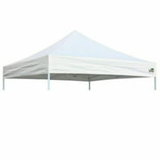 Eurmax 10x10 Pop Up Canopy Replacement Canopy Tent Top Cover, Instant Ez Canopy Top Cover ONLY, Choose 30 Colors,Bonus 4PC Pack Canopy Weight Bag (White)