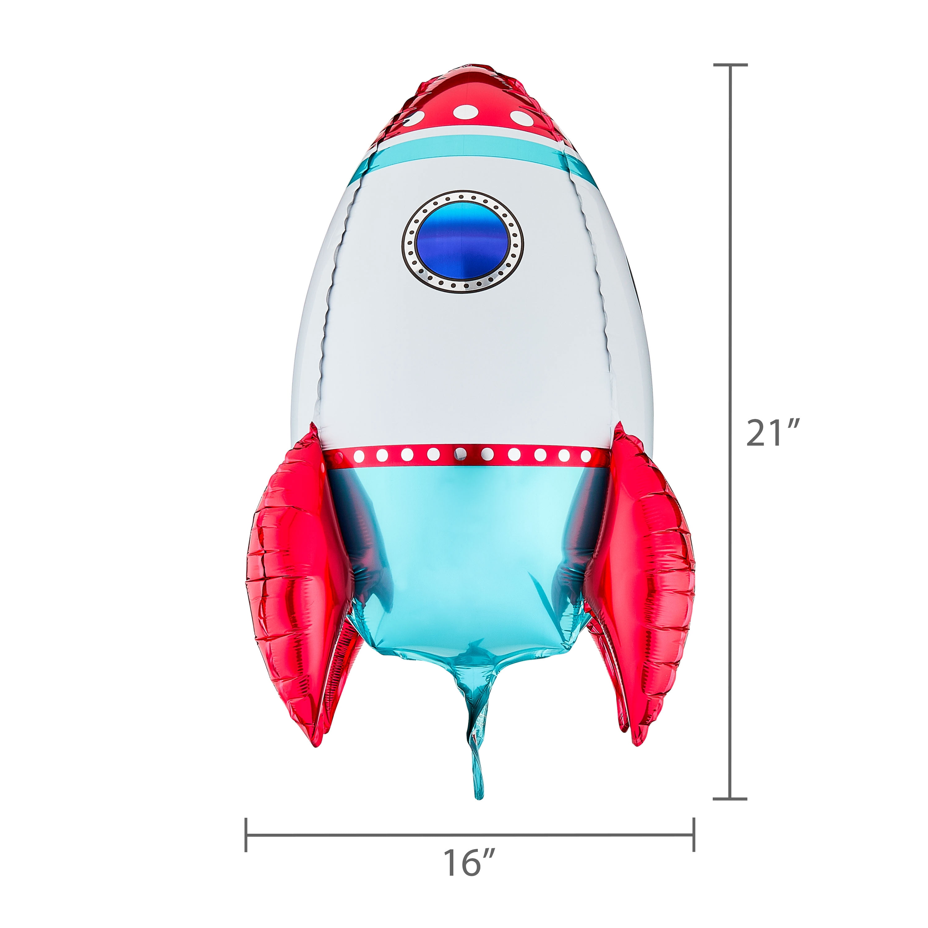 21" Multicolor Rocket Air-Filled Balloon, by Way To Celebrate