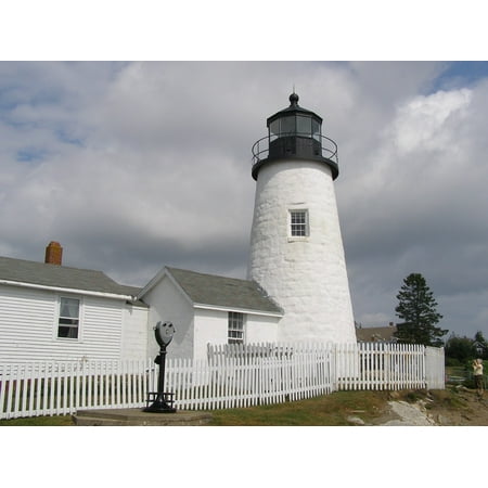 Canvas Print Maine Coast Coastal Coastline Lighthouse Atlantic Stretched Canvas 10 x 14