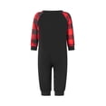 thumbnail image 5 of Christmas Pajamas for Family Long Sleeve Santa Tree Print Tops + Plaid Pants Set Winter Sleepwear, 5 of 10