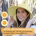 thumbnail image 5 of Solaris Sun Hats for Women with Neck Flap, Large Brim, UV Protection, Foldable, for Fishing and Hiking, Head Circumference 22.6"., 5 of 8