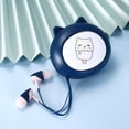 thumbnail image 4 of QearFun Cute Earbuds for Kids in-Ear Headphones,Kid Cable Wired Earbud,Earphone with Microphone and Lovely Earphones Storage Case,Ideal Gifts for School Girls and Boys (cat Blue), 4 of 6