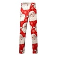 thumbnail image 4 of Hwmodou Men Dress Pants Christmas Casual Special Santa Red Green Festive Plaid Casual Pant Business Office Workwear Trousers Red XXXL, 4 of 4