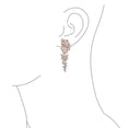 thumbnail image 6 of Bling Jewelry Womens Waterfall Long Bow & Flower Crystal Dangling Statement Chandelier Earrings Gold, 6 of 7