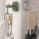 thumbnail image 2 of Yuarrent Ganchos multiusos sin costuras, fuerte fuerza de vacío, Adaptable a varios escenarios, gancho giratorio grueso Organizadores de utensilios de cocina Blanco, 2 of 6