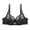 Black2, variant on ,Women's Lace Underwire Bras Push up Full Coverage Bra Breathable Comfort Unlined Bra for Large 100D