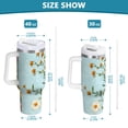 thumbnail image 6 of Yayeee 40oz Stainless Steel Tumbler with Straw and Handle Double-Wall Insulated Travel Water Bottle, Colorful Tomatoes, 6 of 8