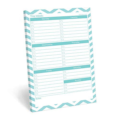 - This Week to Do Notepad Tear Off 5.5 x 8.5 Made in USA 50 Sheets Simple Script Planner Checklist Organizing 321Done Weekly Checklist Planning Pad 
