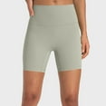 thumbnail image 2 of biudgviw Biker Yoga Shorts for Women Mid-Rise Stretch Athletic Shorts Summer Breathable Workout Running Shorts, 2 of 7