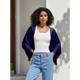thumbnail image 3 of LMLYSoH Shrug Cardigan for Women Fashionable Lightweight Solid Color Open Front Loose Cover Up, 3 of 9