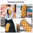 thumbnail image 6 of Zufioo Orange And White Polka Dot Print Sunglasses Case Tactical Zipper Sunglasses Carrying Case for Men Women, 6 of 6