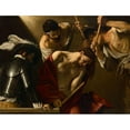 thumbnail image 3 of Caravaggio 14x12 Black Modern Framed Museum Art Print Titled - The Crowning with Thorns, 3 of 5