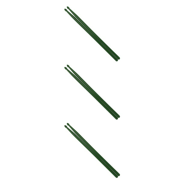 Soidarity Baquetas de nailon con fuerte elasticidad, mangos de instrumentos musicales de alta dureza, accesorios para instrumentos, verde oscuro Type1 NO1 Soidarity CBP268875