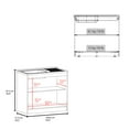 thumbnail image 4 of Izzovium Zurich 39" Wide Utility Sink with Base Cabinet, Two-Door Storage & Stainless Steel Sink, Light Gray for Laundry Room & Garage, 39.4x20.2x36 Inches, 4 of 8