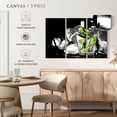 thumbnail image 4 of Elephant Stock Rosemary Cocktail Wall Art - Horizontal Multi Panel Canvas - Dining Room Wall Decor - Food And Drink Multi Panel - Black And Gray Decor - 23" x 14", 4 of 4