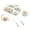Multicolor, variant on A bamboo fiber children's tableware set baby divided plate cartoon five-piece set
