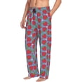 thumbnail image 6 of Naloa Hand Drawn Strawberry Pajama Pants Men, PJ Bottoms, Sleep & Lounge Pants-XX-Large, 6 of 6