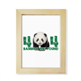 thumbnail image 1 of Panda de bambú Escritorio de madera Arte Pintura 7x9 pies Marco de foto, 1 of 4